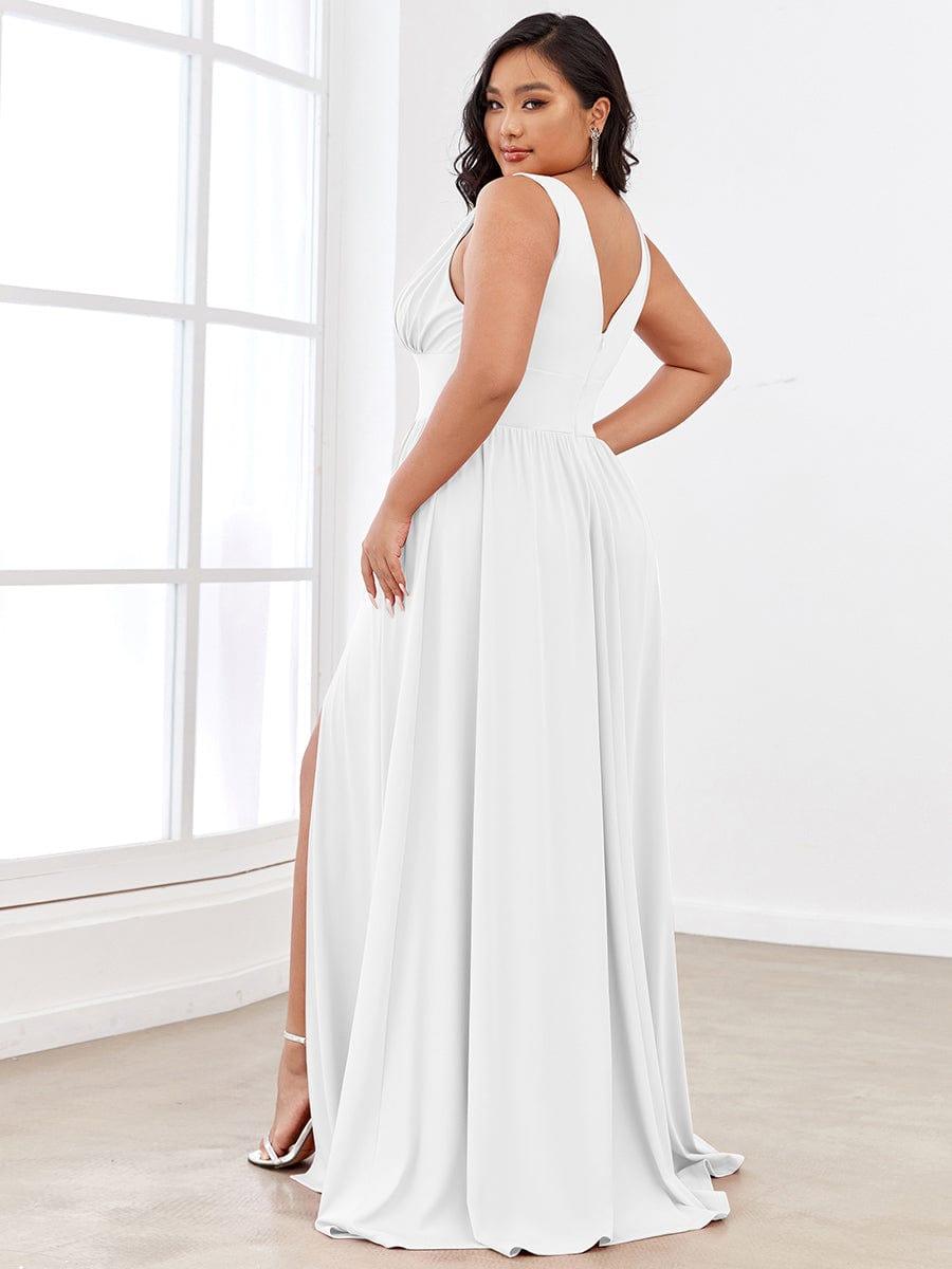 Mariella | Empire Waist V-Neck Sleeveless Maxi Dress