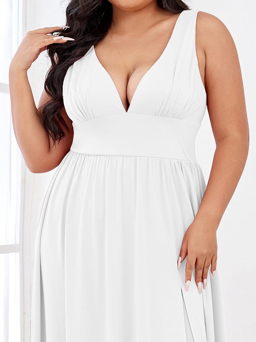 Mariella | Empire Waist V-Neck Sleeveless Maxi Dress