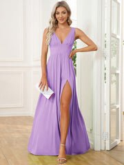 Mariella | Empire Waist V-Neck Sleeveless Maxi Dress