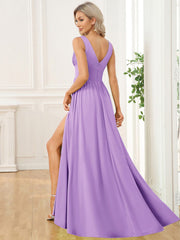 Mariella | Empire Waist V-Neck Sleeveless Maxi Dress