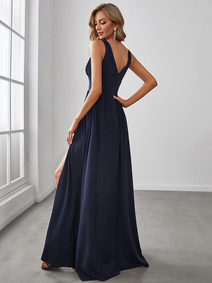 Mariella | Empire Waist V-Neck Sleeveless Maxi Dress