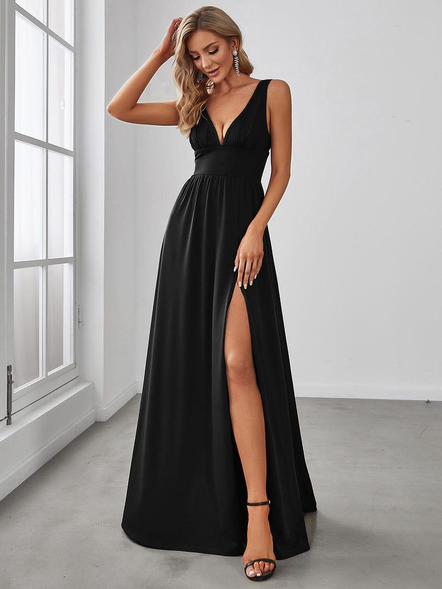 Mariella | Empire Waist V-Neck Sleeveless Maxi Dress