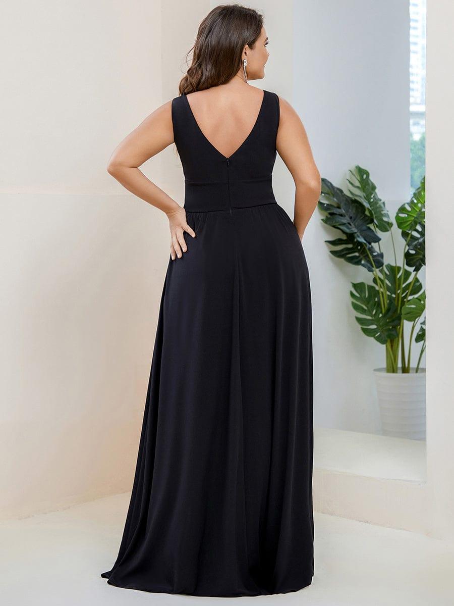 Mariella | Empire Waist V-Neck Sleeveless Maxi Dress