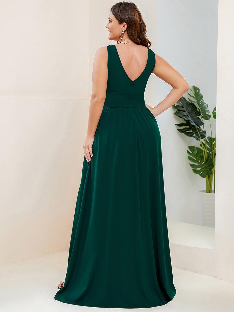 Mariella | Empire Waist V-Neck Sleeveless Maxi Dress