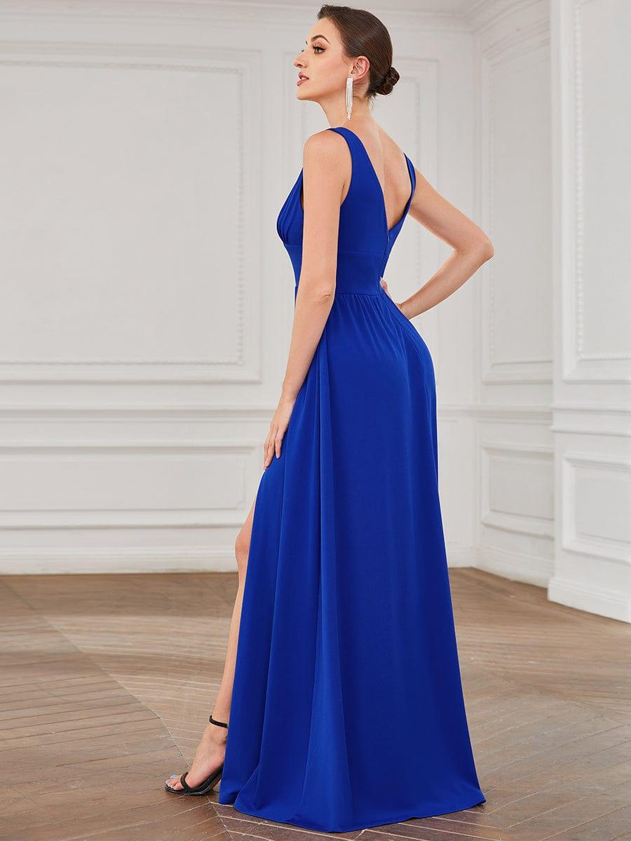 Mariella | Empire Waist V-Neck Sleeveless Maxi Dress