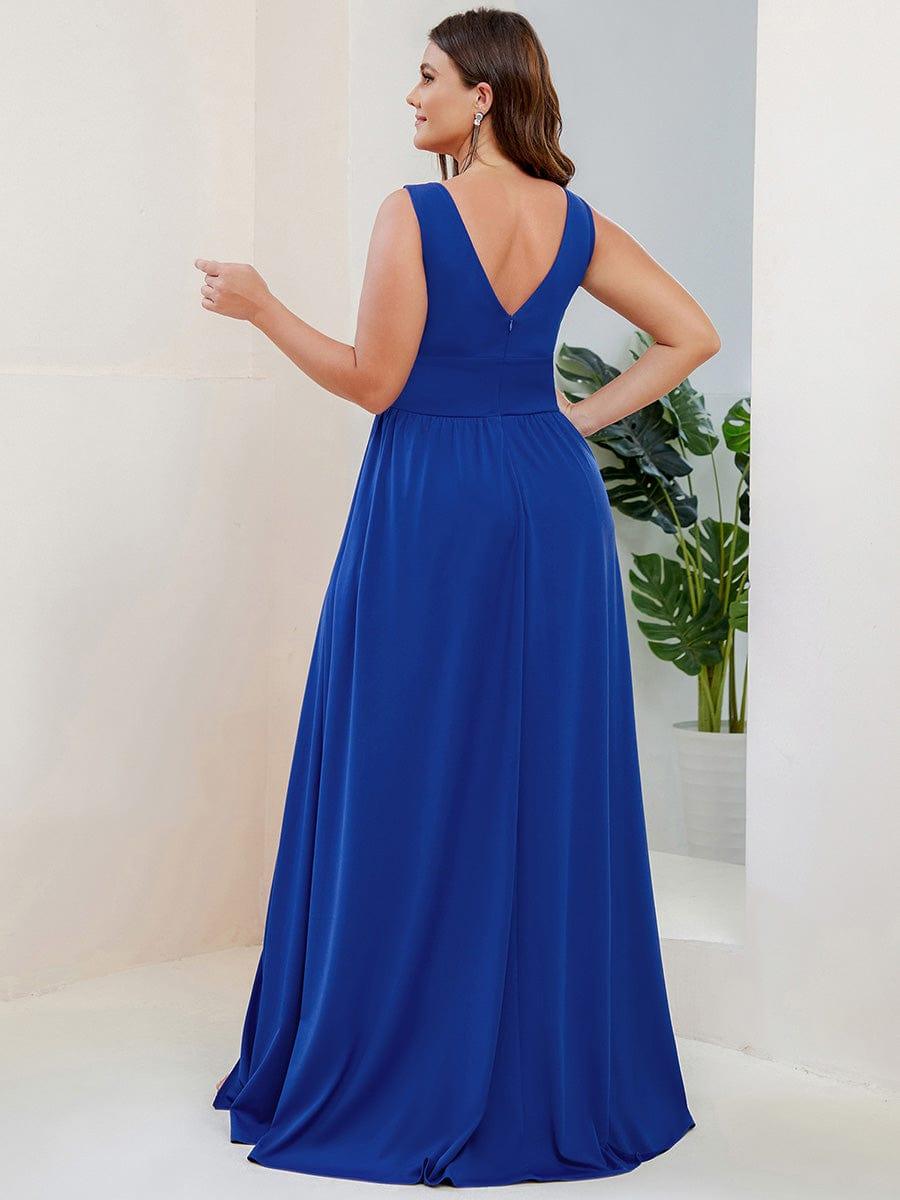 Mariella | Empire Waist V-Neck Sleeveless Maxi Dress