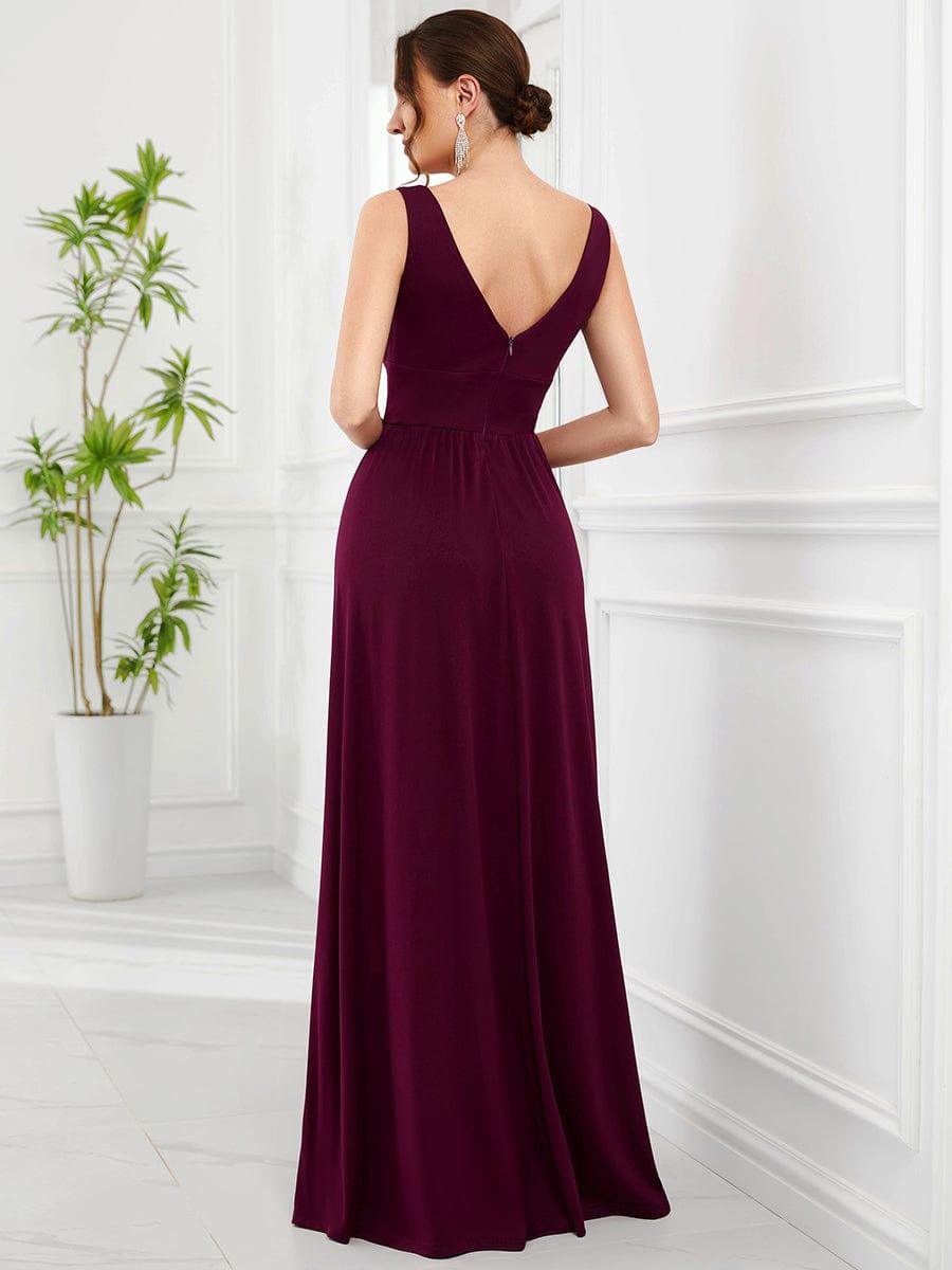 Mariella | Empire Waist V-Neck Sleeveless Maxi Dress