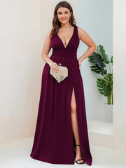 Mariella | Empire Waist V-Neck Sleeveless Maxi Dress