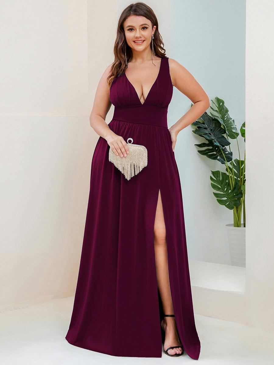 Mariella | Empire Waist V-Neck Sleeveless Maxi Dress