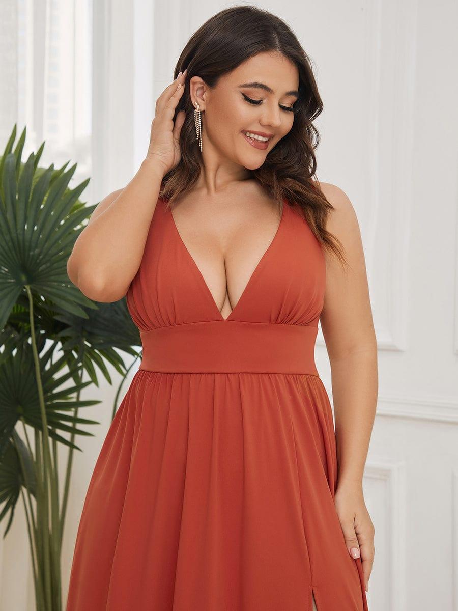 Mariella | Empire Waist V-Neck Sleeveless Maxi Dress