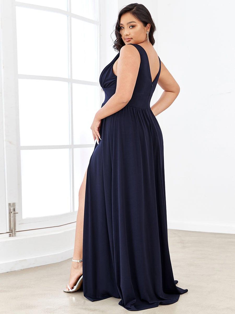Mariella | Empire Waist V-Neck Sleeveless Maxi Dress
