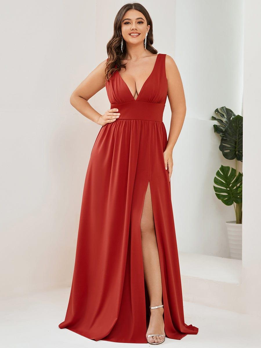 Mariella | Empire Waist V-Neck Sleeveless Maxi Dress