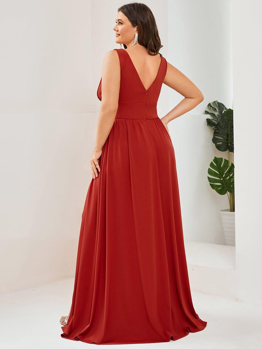 Mariella | Empire Waist V-Neck Sleeveless Maxi Dress