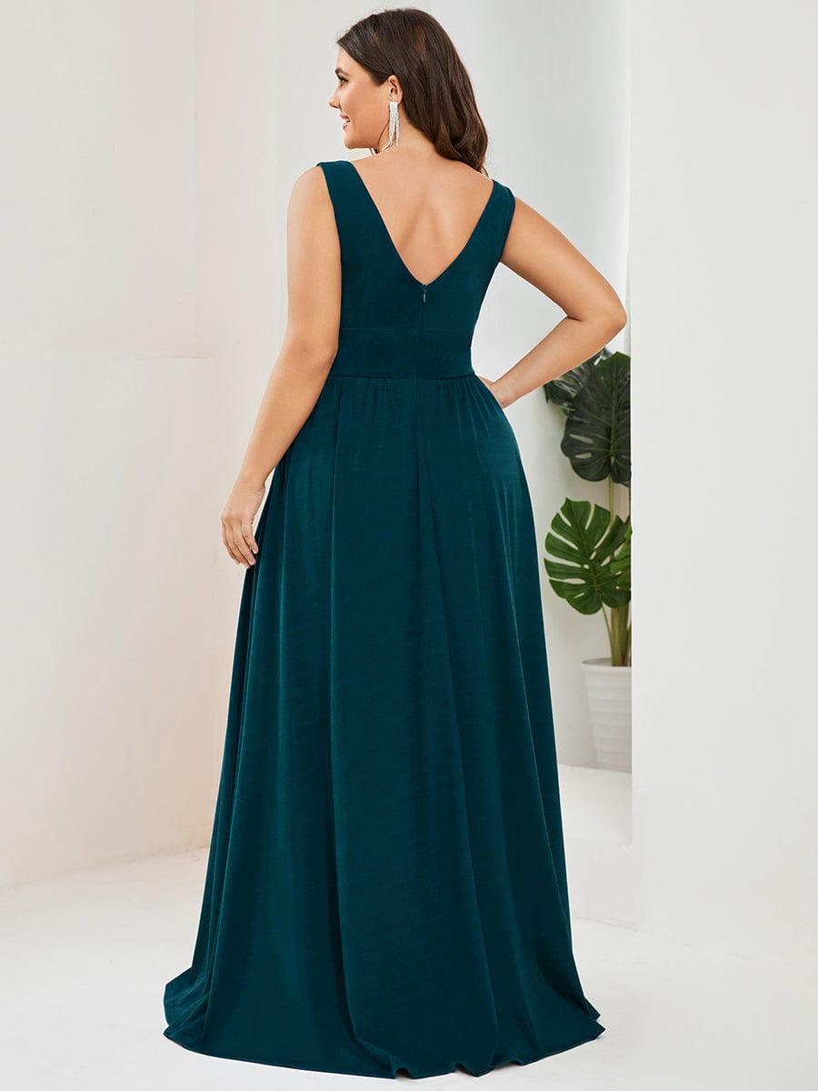 Mariella | Empire Waist V-Neck Sleeveless Maxi Dress
