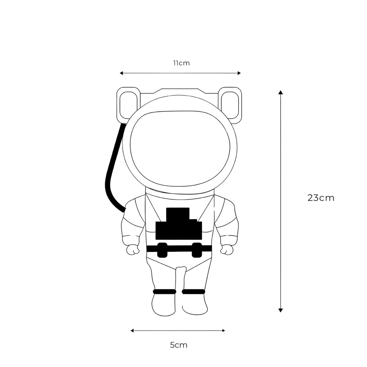 Martindale Astronaut Design Table Lamp with Star Projection – Ideal for Bedroom or Kids Room