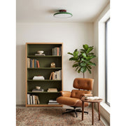 Matte Black Adjustable Ceiling Lamp with Soft Diffused Light – Ideal for Living Room or Bedroom