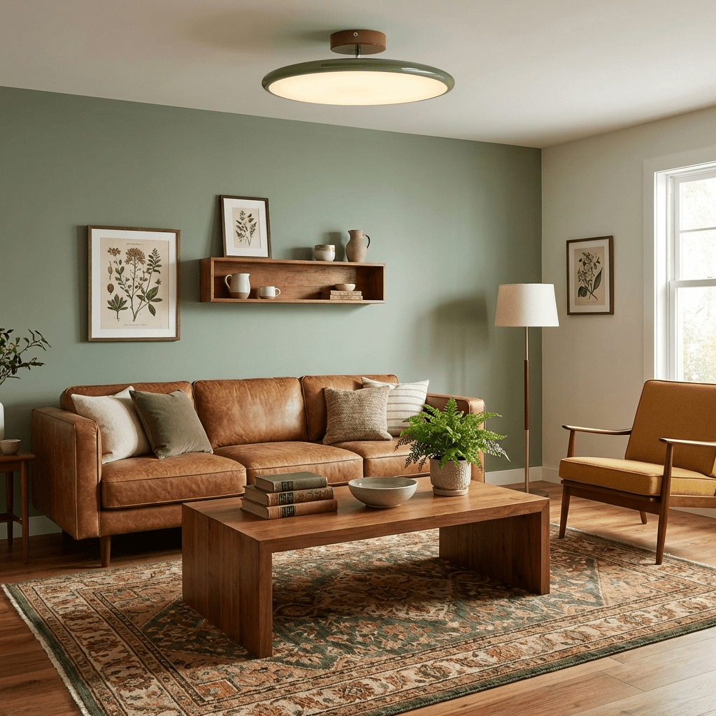Matte Black Adjustable Ceiling Lamp with Soft Diffused Light – Ideal for Living Room or Bedroom