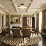 Matte Black Adjustable Ceiling Lamp with Soft Diffused Light – Ideal for Living Room or Bedroom