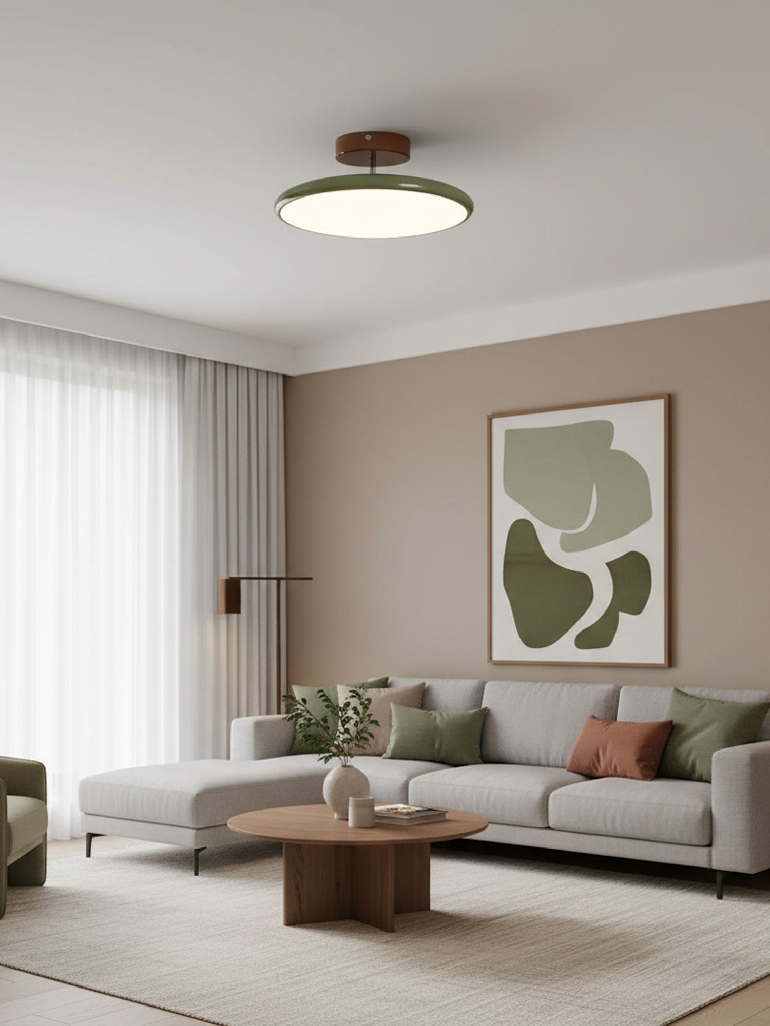 Matte Black Adjustable Ceiling Lamp with Soft Diffused Light – Ideal for Living Room or Bedroom