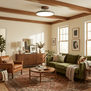 Matte Black Adjustable Ceiling Lamp with Soft Diffused Light – Ideal for Living Room or Bedroom
