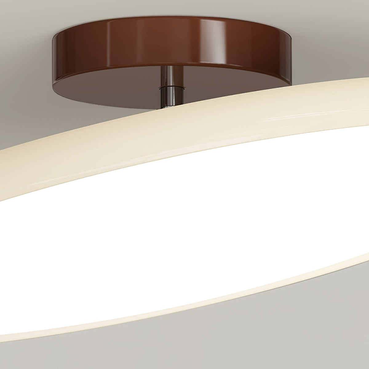 Matte Black Adjustable Ceiling Lamp with Soft Diffused Light – Ideal for Living Room or Bedroom