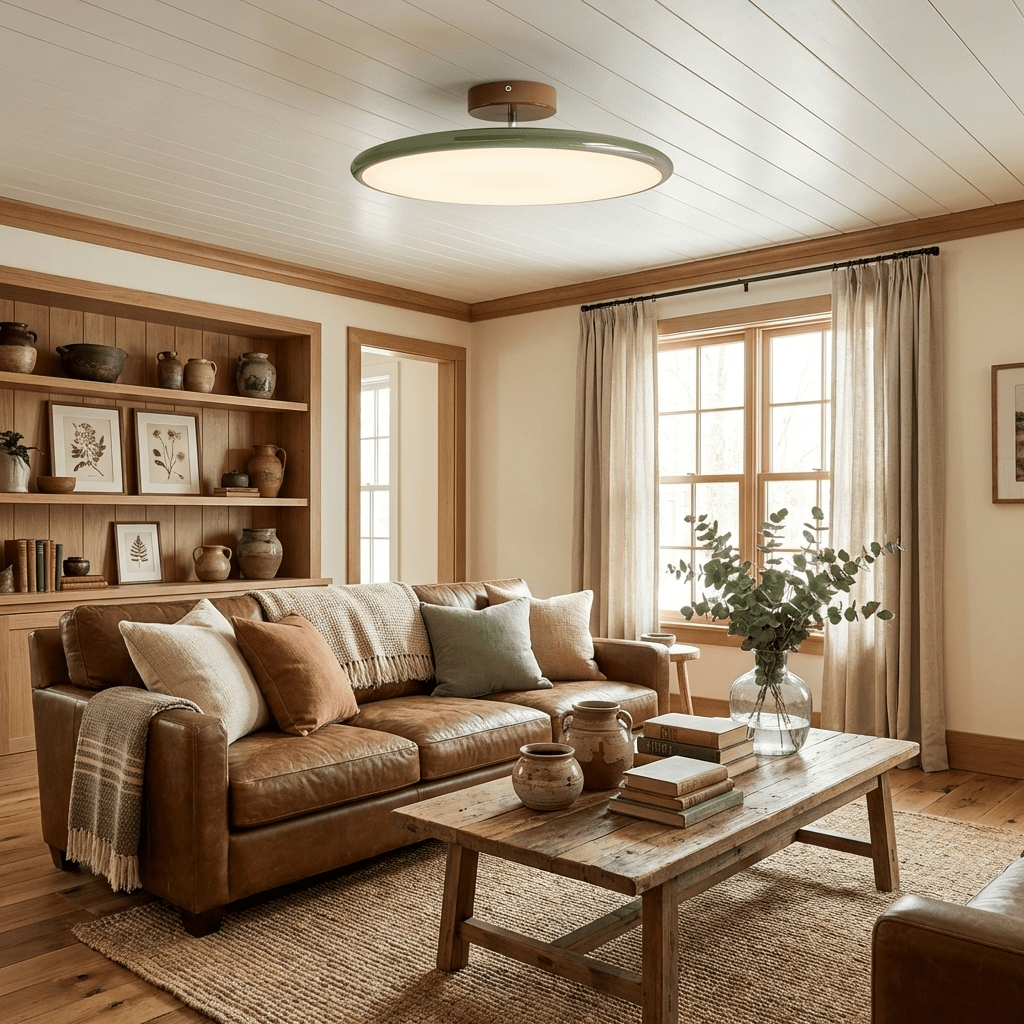 Matte Black Adjustable Ceiling Lamp with Soft Diffused Light – Ideal for Living Room or Bedroom