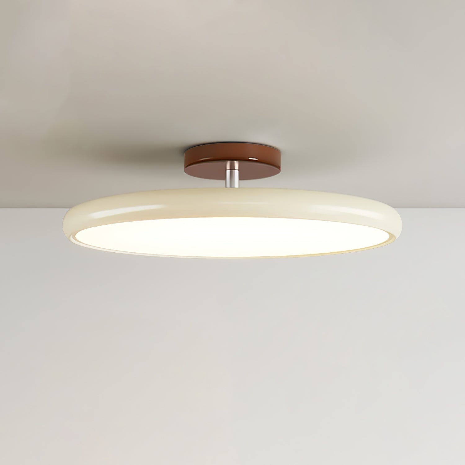Matte Black Adjustable Ceiling Lamp with Soft Diffused Light – Ideal for Living Room or Bedroom