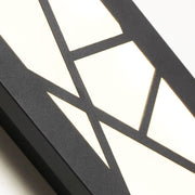 Matte Black Metal Wall Sconce with Vertical LED Light – Ideal for Outdoor Spaces