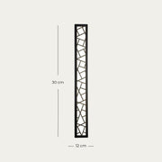 Matte Black Metal Wall Sconce with Vertical LED Light – Ideal for Outdoor Spaces