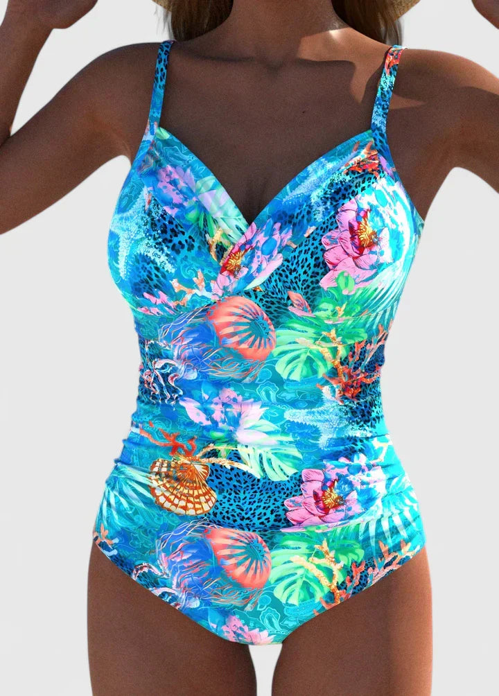 Maura | Fitted Printed One-Piece Swimsuit