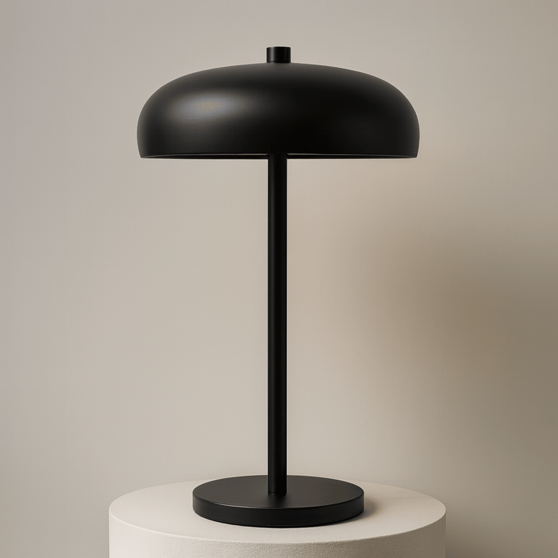 Metal Dome Table Lamp with LED Touch Control – Ideal for Bedroom or Office