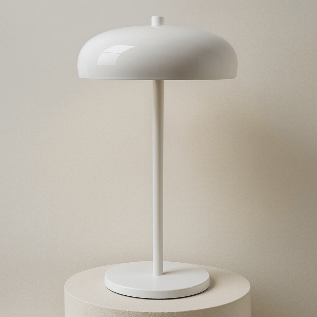 Metal Dome Table Lamp with LED Touch Control – Ideal for Bedroom or Office