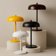 Metal Dome Table Lamp with LED Touch Control – Ideal for Bedroom or Office