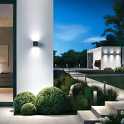 Metallic Cube Outdoor Wall Sconce with Minimalist Design – Ideal for Exterior Walls by Florence