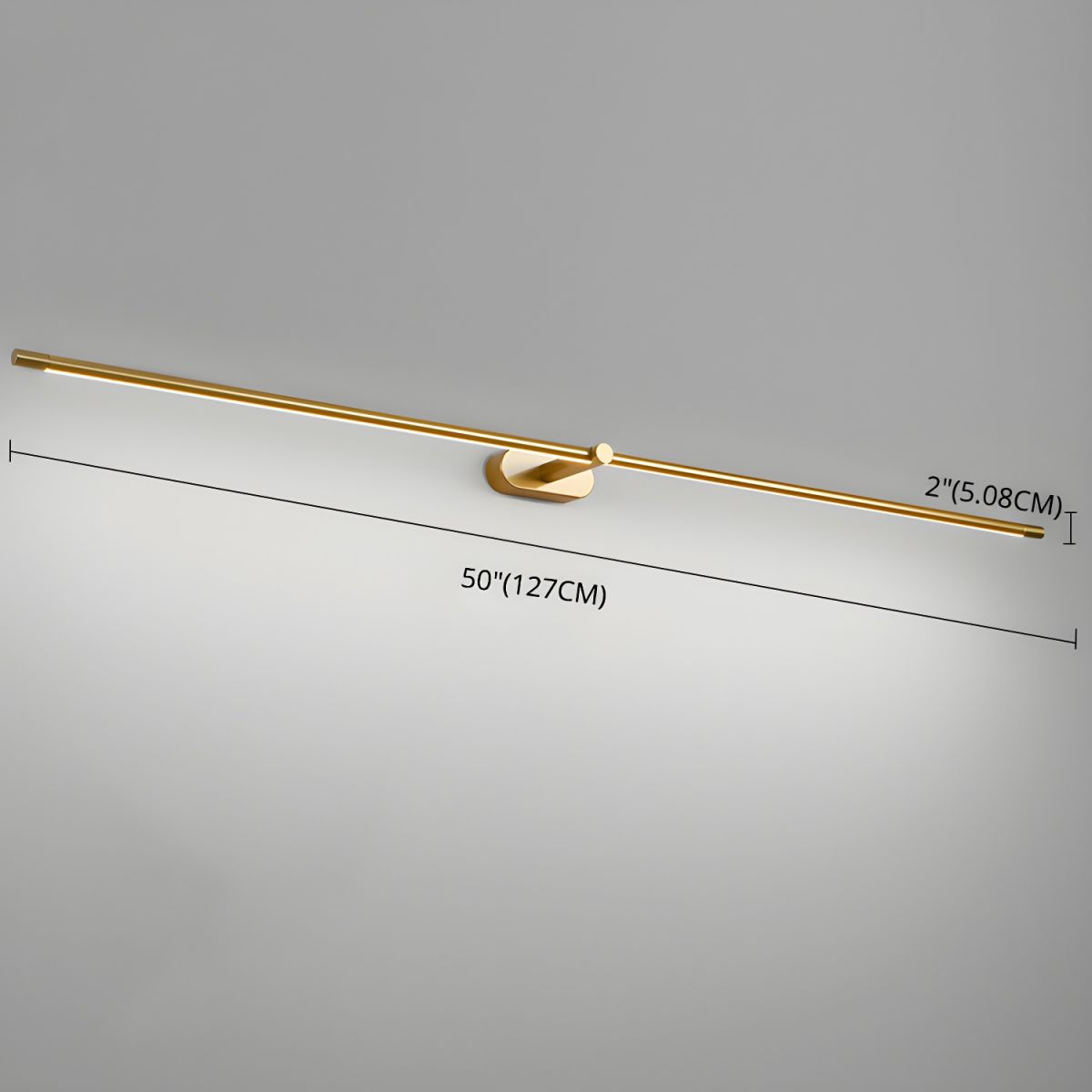 Minimalist Metal Rechargeable Wall Lamp with Linear Light – Ideal for Bedroom or Hallway