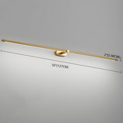 Minimalist Metal Rechargeable Wall Lamp with Linear Light – Ideal for Bedroom or Hallway