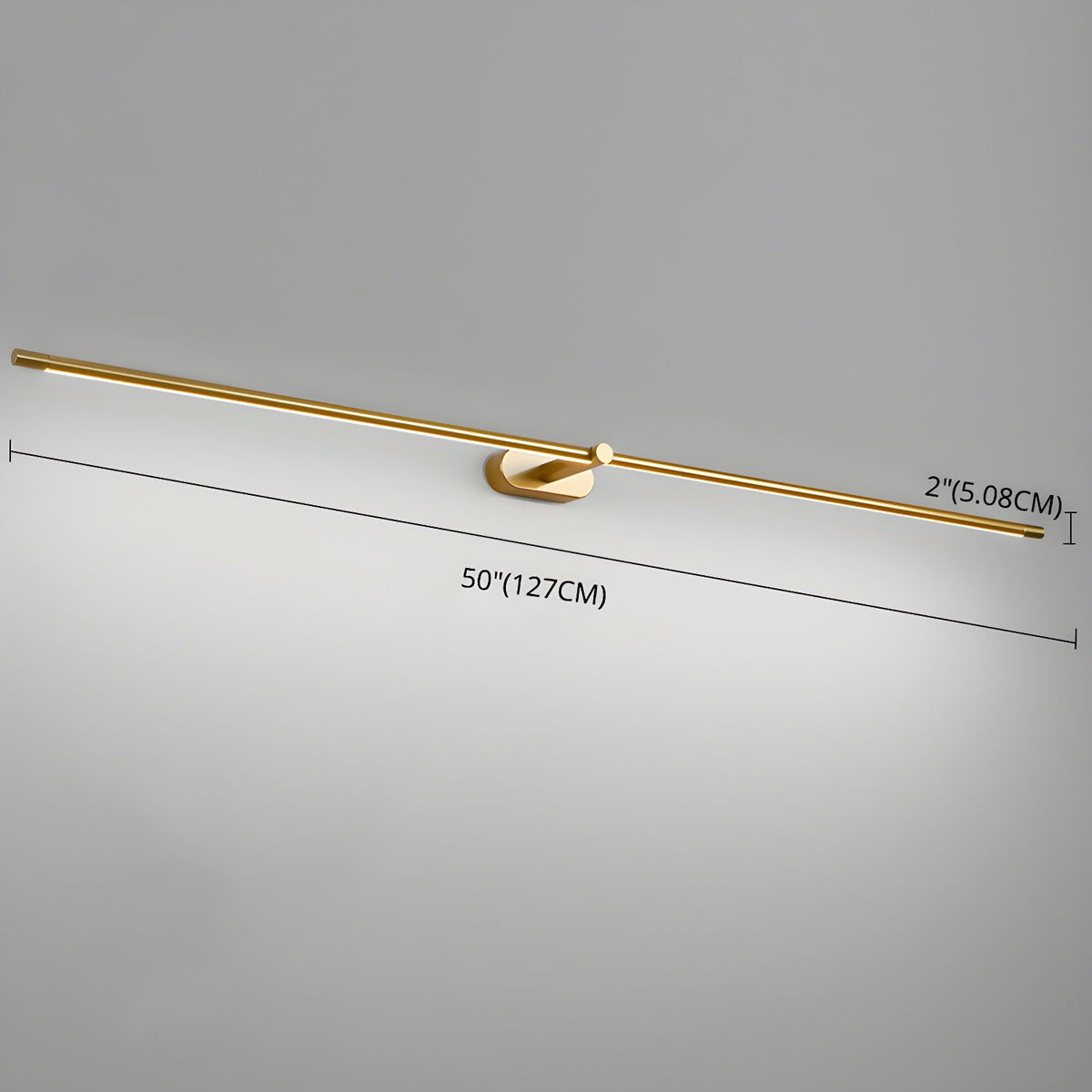 Minimalist Metal Rechargeable Wall Lamp with Linear Light – Ideal for Bedroom or Hallway