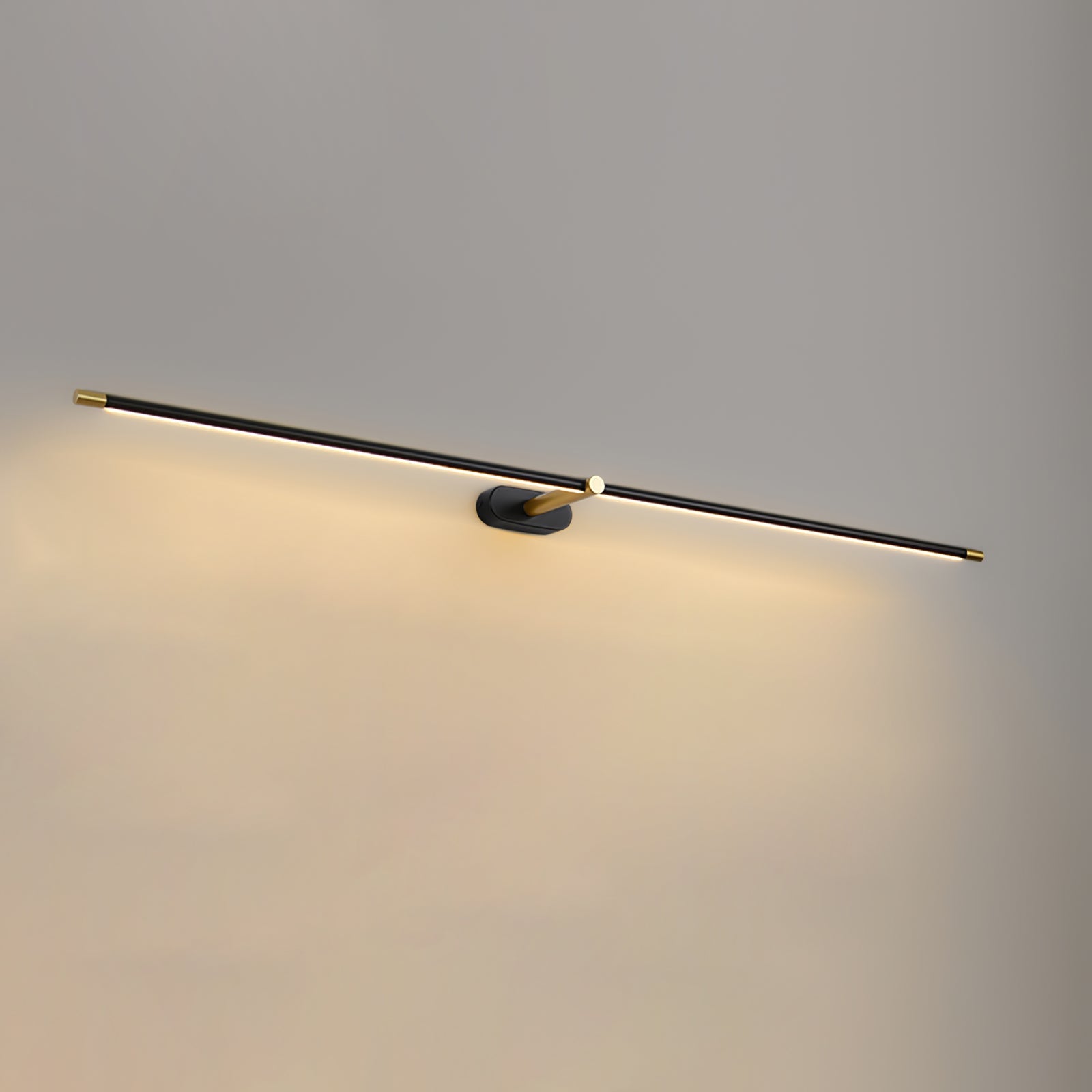 Minimalist Metal Rechargeable Wall Lamp with Linear Light – Ideal for Bedroom or Hallway