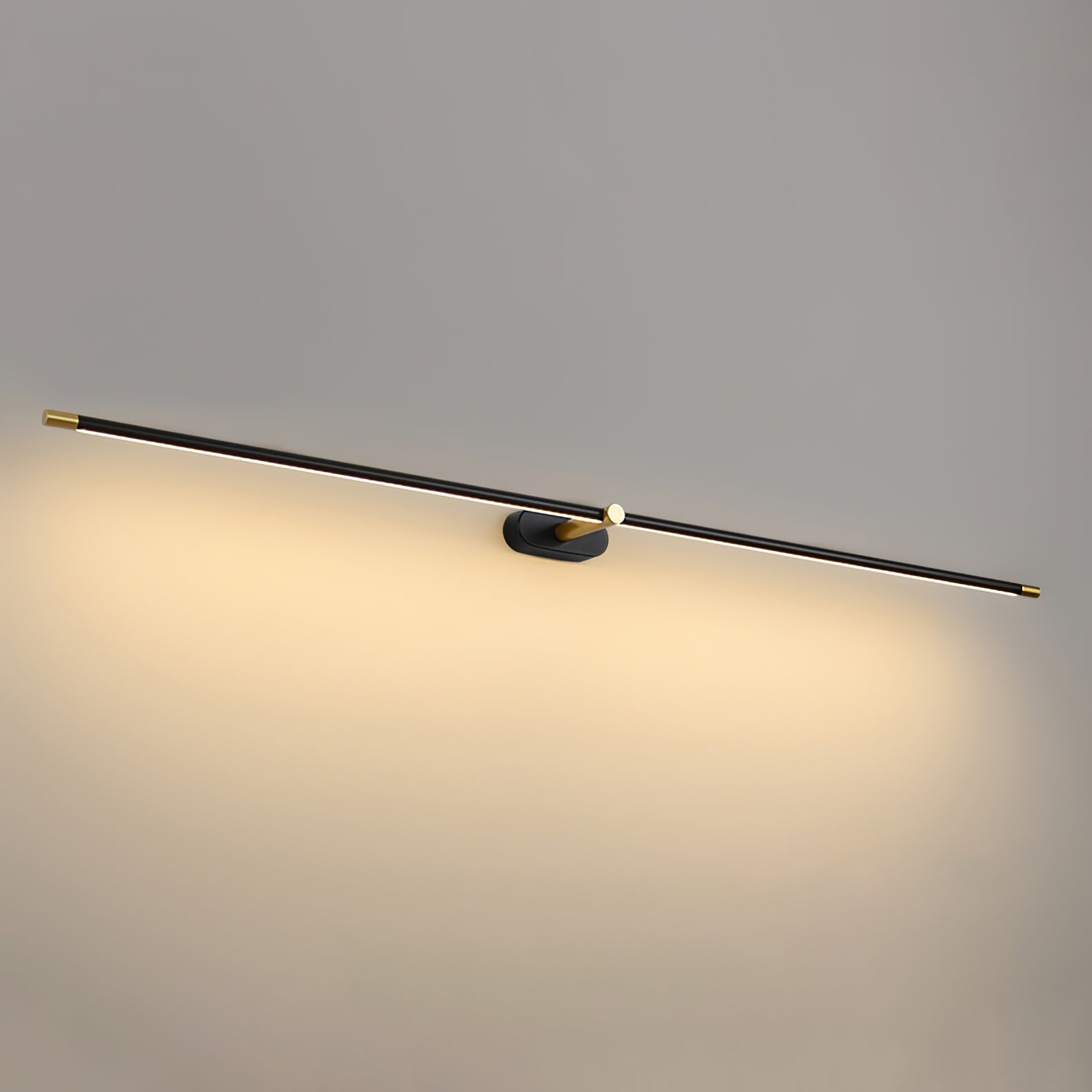 Minimalist Metal Rechargeable Wall Lamp with Linear Light – Ideal for Bedroom or Hallway