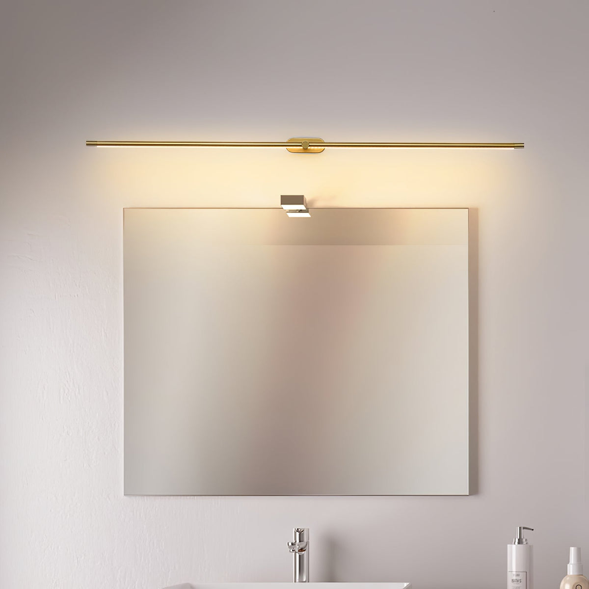 Minimalist Metal Rechargeable Wall Lamp with Linear Light – Ideal for Bedroom or Hallway