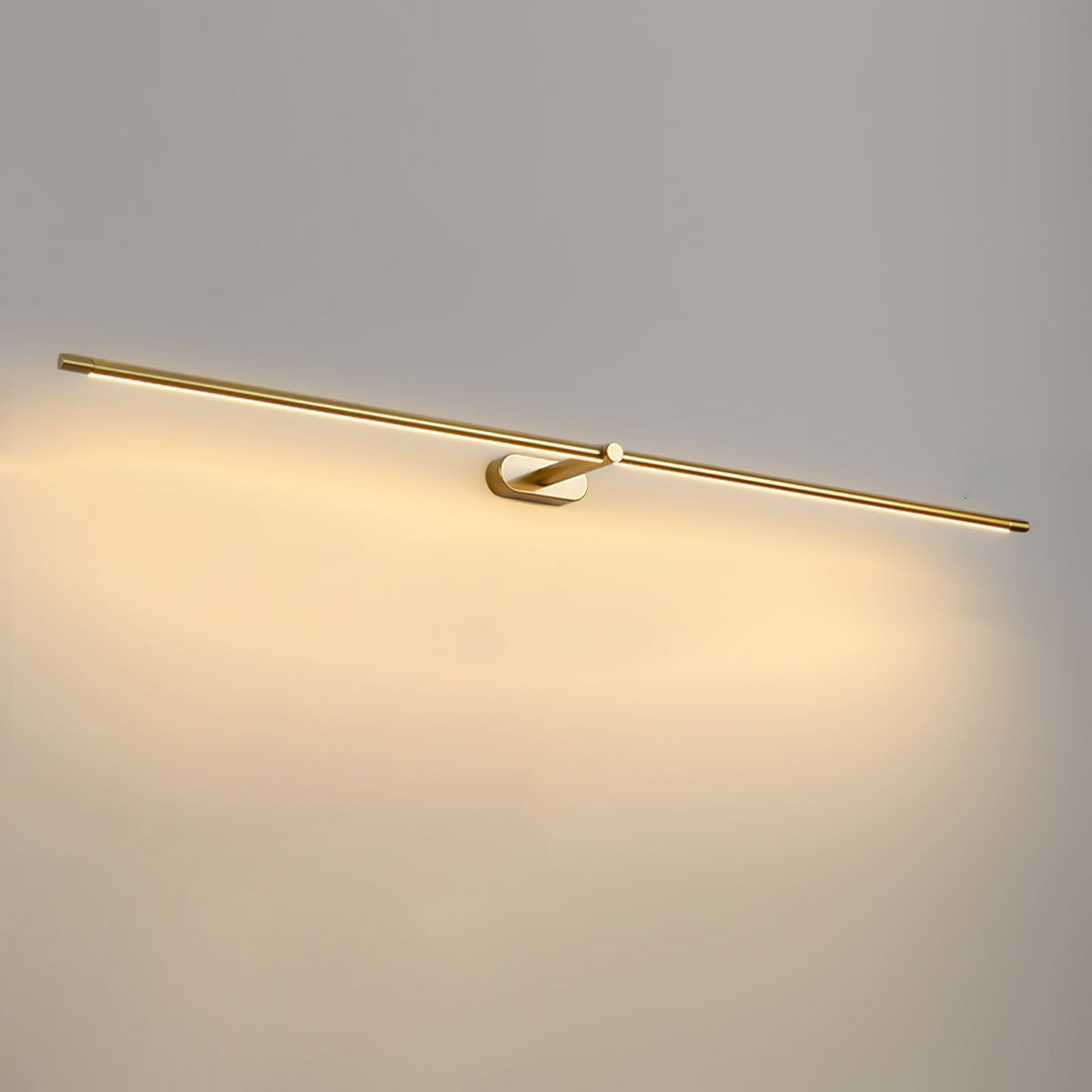Minimalist Metal Rechargeable Wall Lamp with Linear Light – Ideal for Bedroom or Hallway
