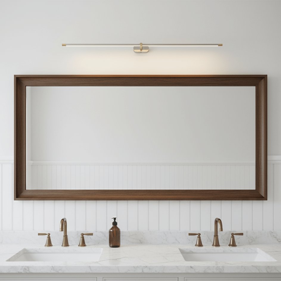 Minimalist Metal Rechargeable Wall Lamp with Linear Light – Ideal for Bedroom or Hallway