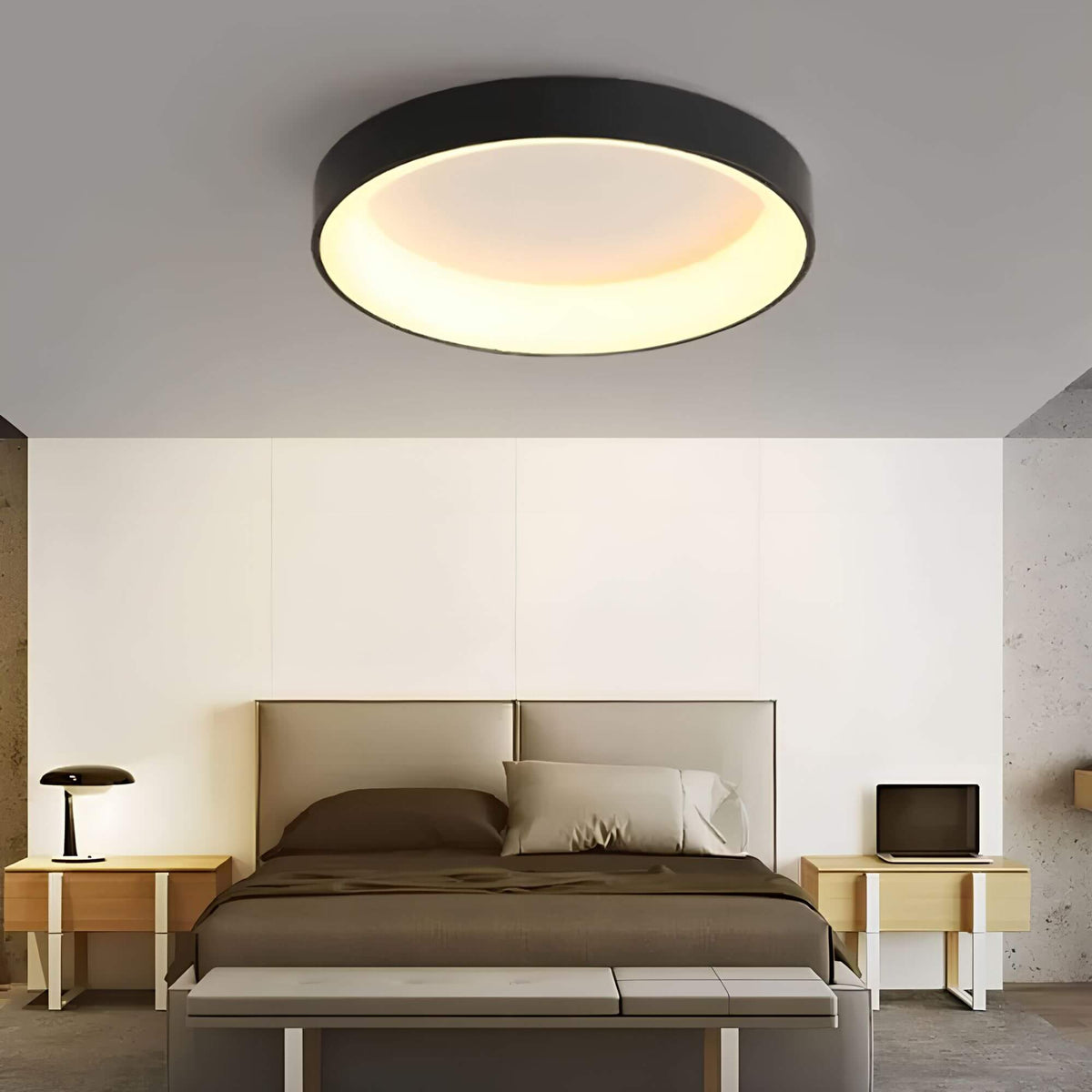 Minimalist Scandinavian LED Ceiling Lamp with Even Light Distribution – Ideal for Living Room or Bedroom