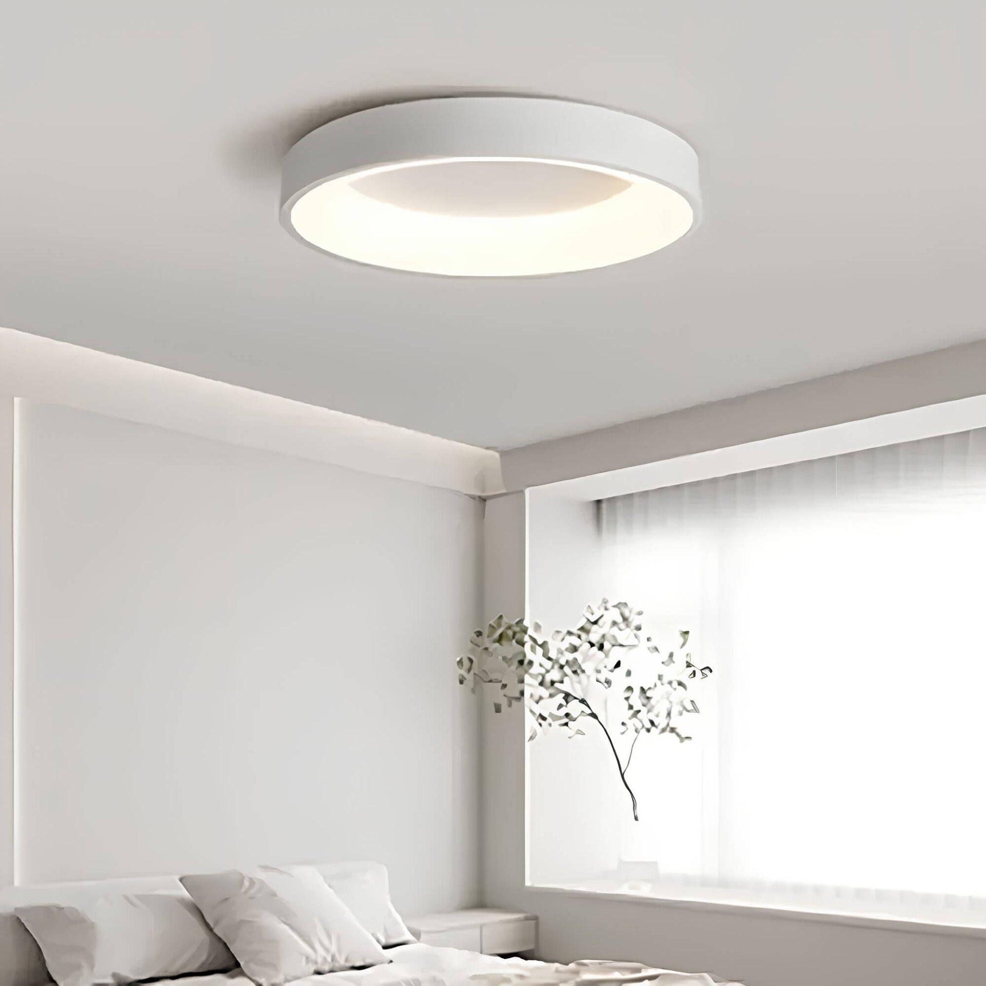 Minimalist Scandinavian LED Ceiling Lamp with Even Light Distribution – Ideal for Living Room or Bedroom