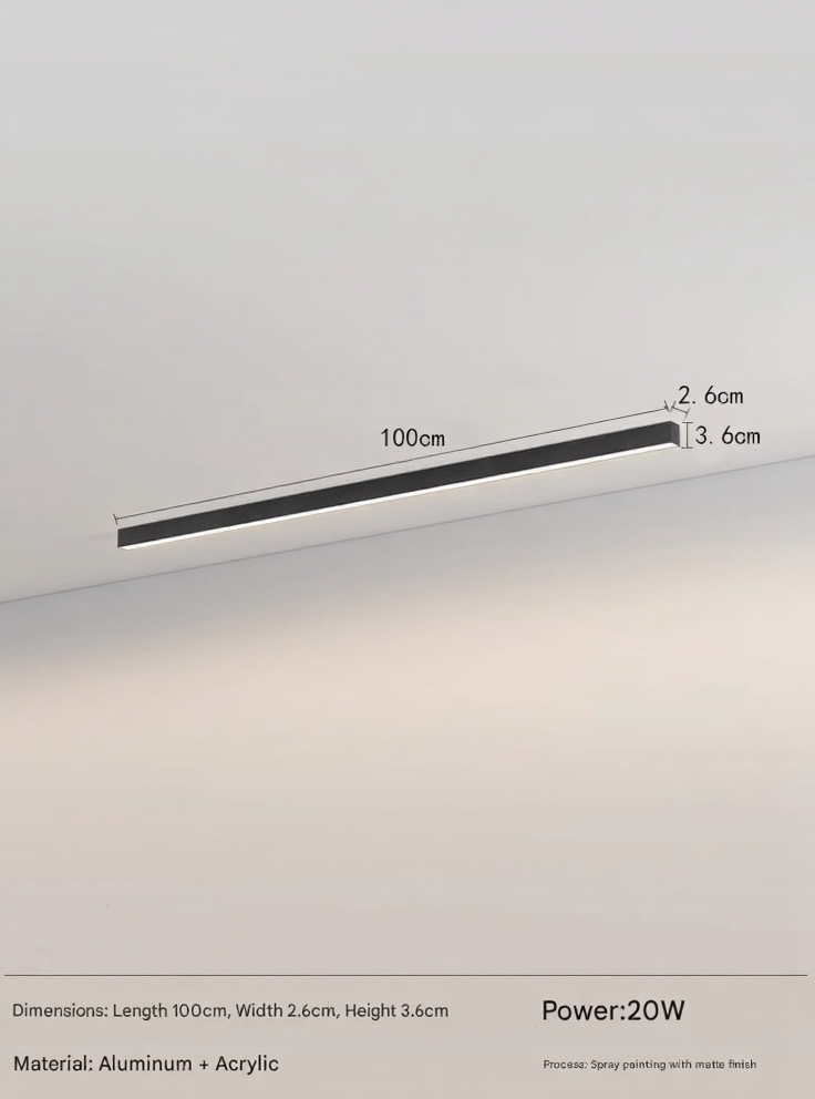 Modern Metal Ceiling Lamp with LED Lighting – Ideal for Balcony or Patio