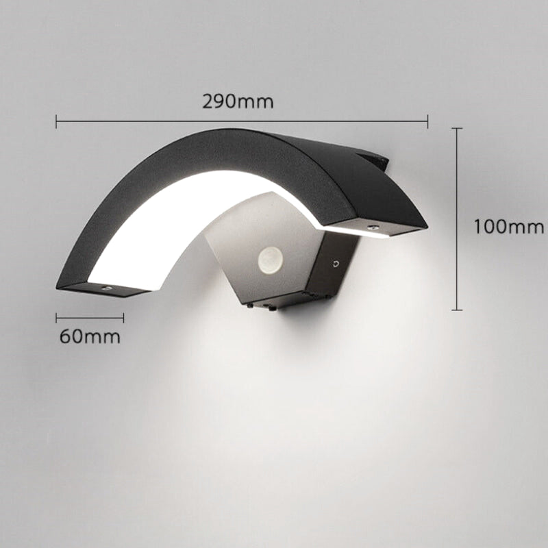 Modern Metal Outdoor Wall Sconce with Motion Sensor – Ideal for Exterior Spaces