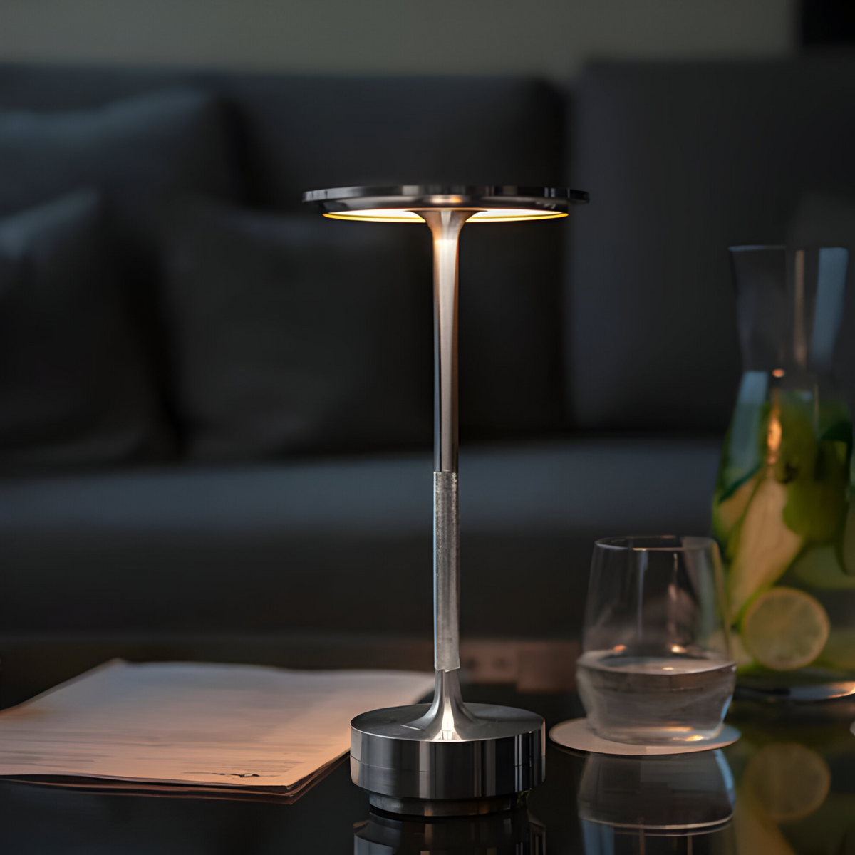 Modern Metal Wireless Table Lamp with Touch Control – Ideal for Bedroom or Office