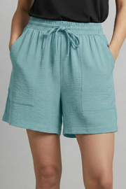 Monica | Relaxed Fit Elastic Waist Drawstring Shorts