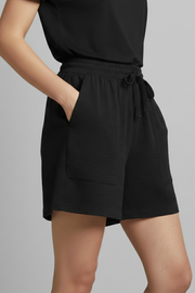 Monica | Relaxed Fit Elastic Waist Drawstring Shorts