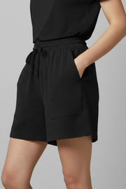 Monica | Relaxed Fit Elastic Waist Drawstring Shorts